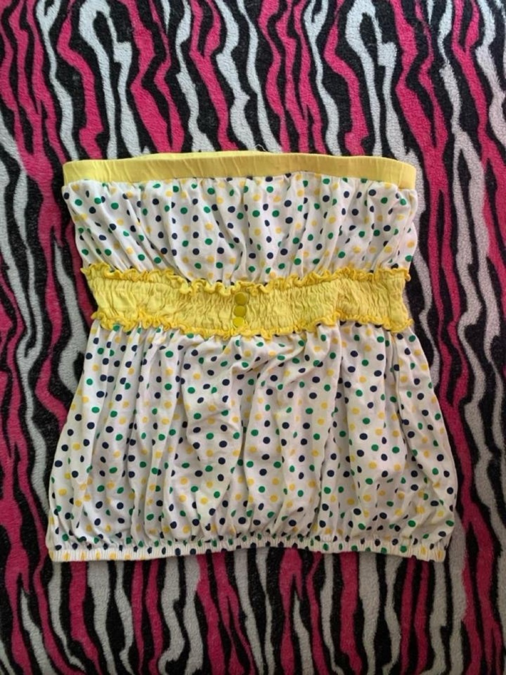 Vintage 2000s polka dot tube top by Vixen 💛